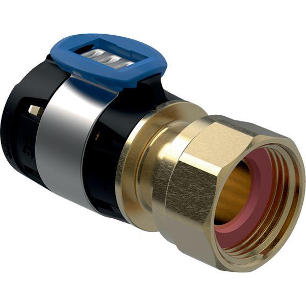 Geberit FlowFit Übergang mit Überwurfmut bleifreie Siliziumbronze 40mm-1 1/4"