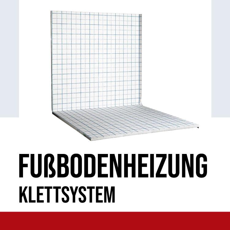 Fußbodenheizung Klettsystem