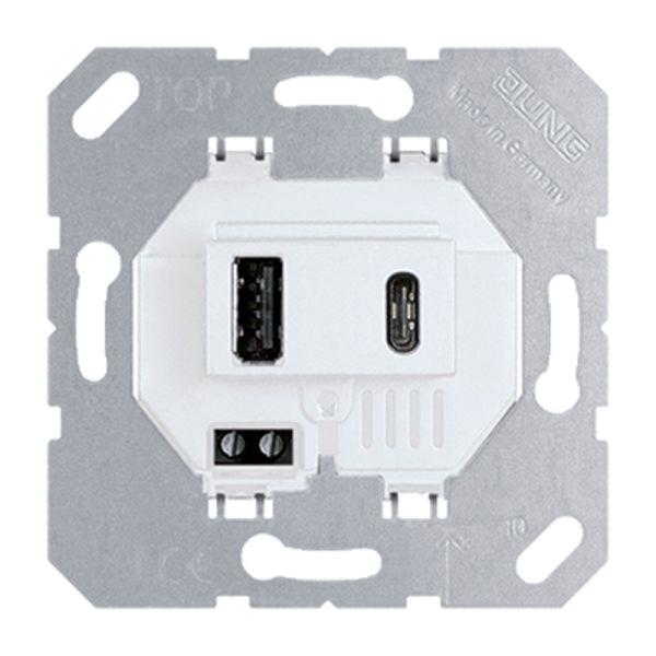 Jung USB-Spannungsversorgung UP 3000mA all USB 15 CA WW weiß 5V 50-60,0Hz