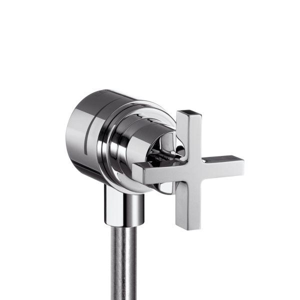 hansgrohe Fixfit Stop Wandabsperrventil Axor Citterio mit Kreuzgriffen chrom