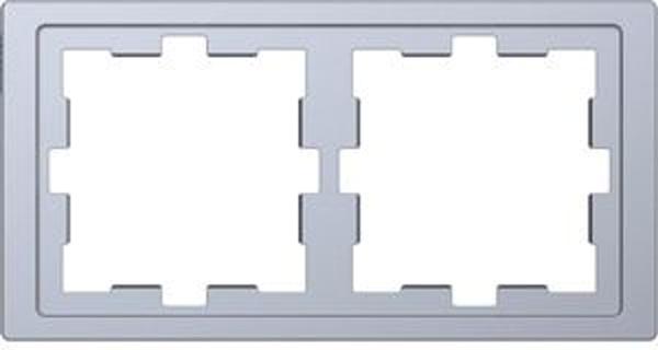 Merten Rahmen 2-fach Edelstahl glänzend Kst für GEB-K D-Life MEG4020-6536