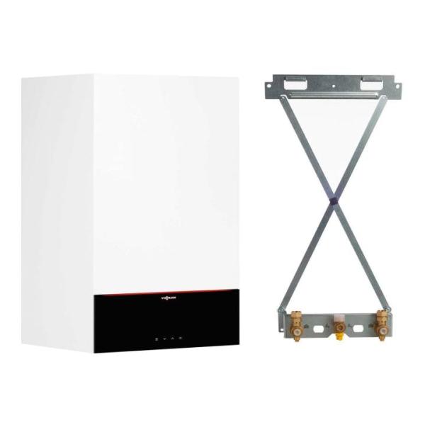 Viessmann Gas-Brennwert Paket Vitodens 200-W B2HF 25 kW 7" Display Anschluss-Set Vitocell WW