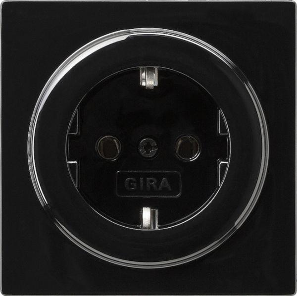Gira Steckdose 1-fach schwarz glänzend UP IP20 S Color 018847 Schutzkontakt