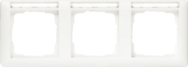 Gira Rahmen 3-fach reinweiß glänzend horizontal BSF Kst Standard 55 109303