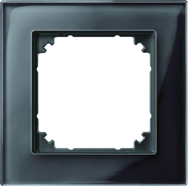 Merten Rahmen 1-fach ony-schwarz glänzend glas für GEB-K M-PLAN 489103