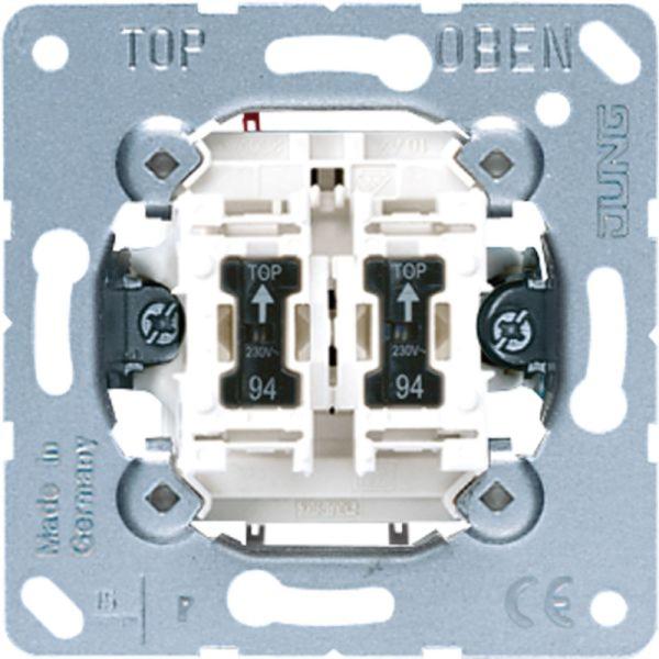 Jung Kontroll-Serienschalter UP IP20 2-fach 505 U 5