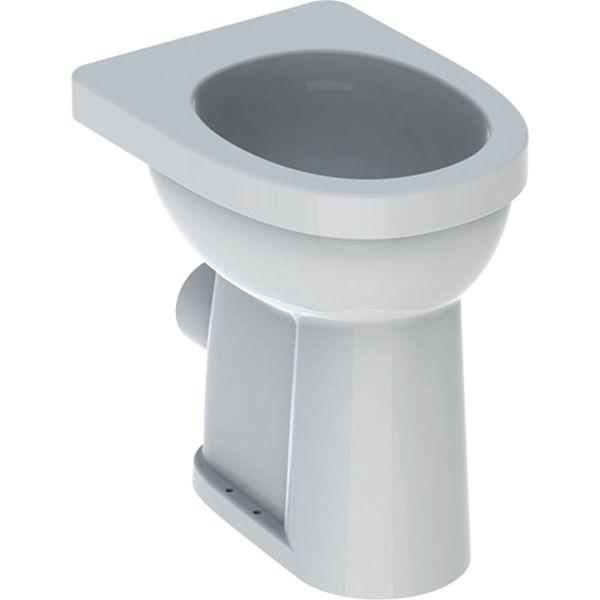 GEBERIT Renova Comfort Stand-WC Flachspü erhöht, Abgang horizontal, weiß KeraTect