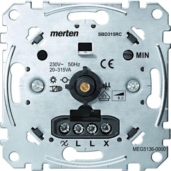 Merten Dimmer Dreh/Druckkn 20-315W kapaz MEG5136-0000 UP