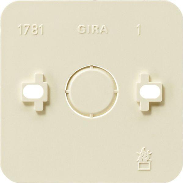 Gira Bodenplatte Kst weiß 1-fach AP 008113