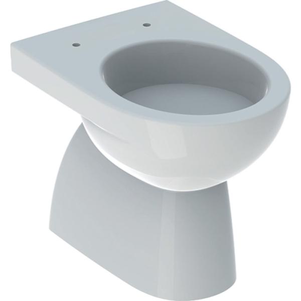 Geberit Renova Stand-WC Tiefspüler, Abg. teilgeschl.Form, T:53cm, weiß