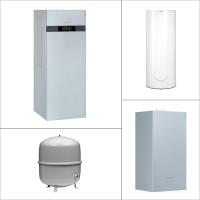 Viessmann Vitocal 200-A Wärmepumpe AWCI-AC 201.A10 mit Vitocell 100-V CVAB 300 l und HZ-Pufferspeicher 46 l