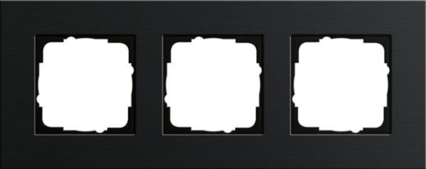 Gira Rahmen 3-fach schwarz Kst Esprit 0213126