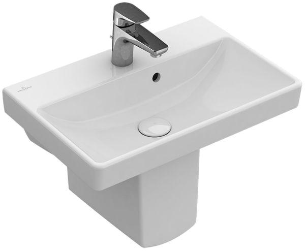 Villeroy & Boch Waschbecken Compact Avento 4A00 550x370 mm Rechteck weiß Alpin C+