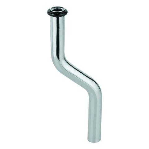 GROHE Urinal-Spülrohr 37040 200 mm x 18mm Messing Kröpfung 50 mm chrom