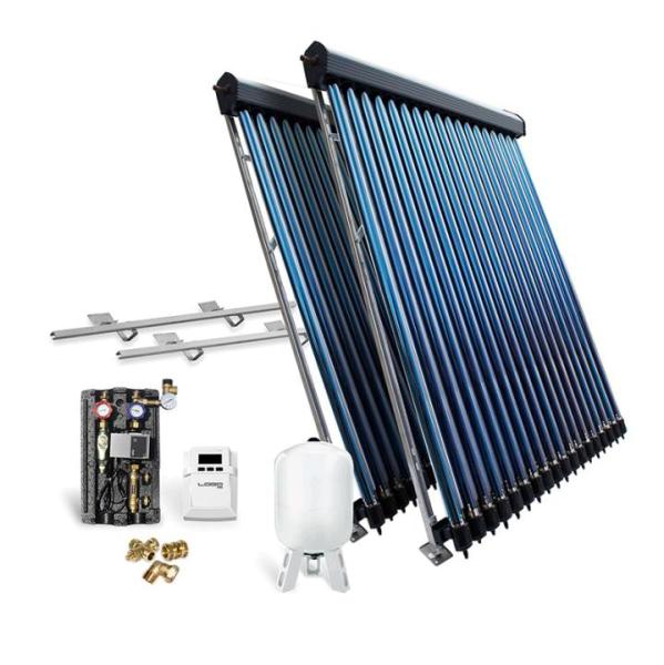 Solar-Paket Röhrenkollektor HP22 7,22 m² für Schrägdach