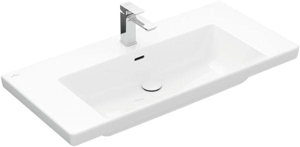 Villeroy & Boch Schrankwaschtisch Subway 3.0 1000x470mm Rechteck 1HL. m. ÜL. Weiß Alp