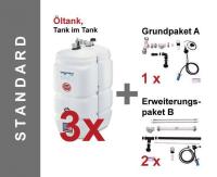 SCHÜTZ Öl-Lagerbehälter T103 Standard Tank im Tank 3 x 1000 Liter Kunststoff