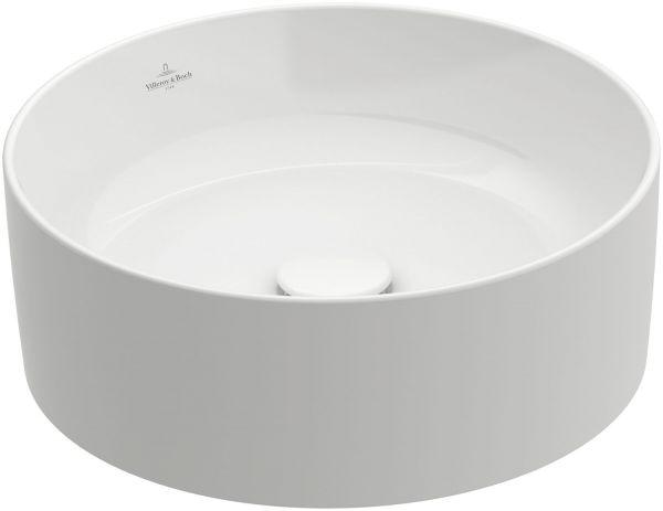 Villeroy & Boch Aufsatzwaschbecken Collaro 4A18 D 400 mm Rund Stone White CeramicPlus