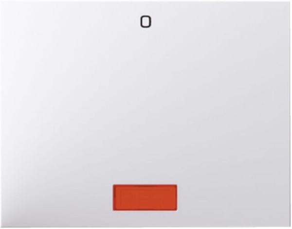 Berker 14177109 Wippe mit roter Linse und Aufdruck '0' K.1 polarweiß, glänzend