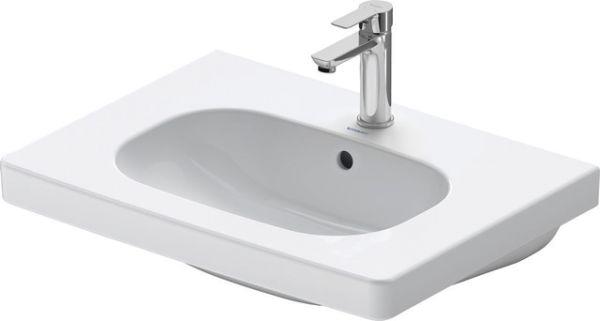 Duravit Möbelwaschtisch D-Code 650 mm mit ÜL mit HLB 1 HL weiß