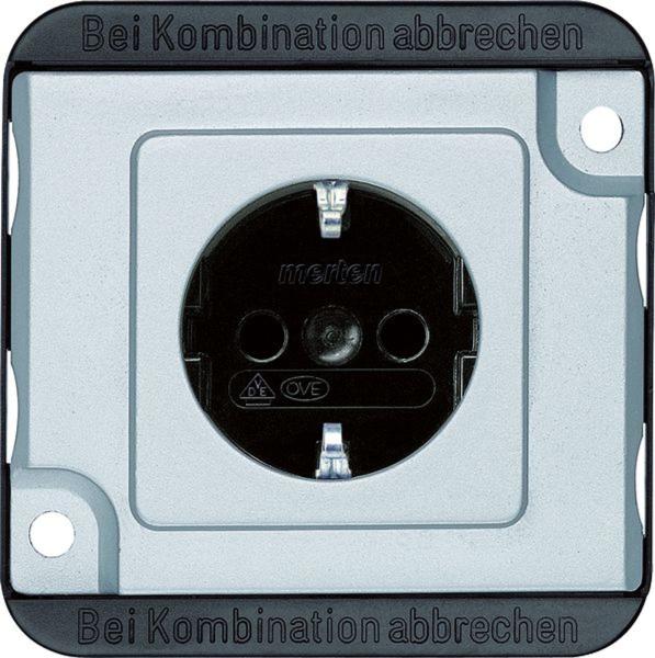 Merten Steckdose 1-fach si mit UP mit BS IP20 PANZER MEG2300-7060