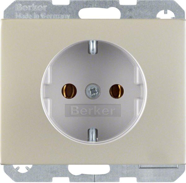 Berker 47357004 Steckdose SCHUKO mit erhöhtem Berührungsschutz K.5 Edelstahl Rostfrei