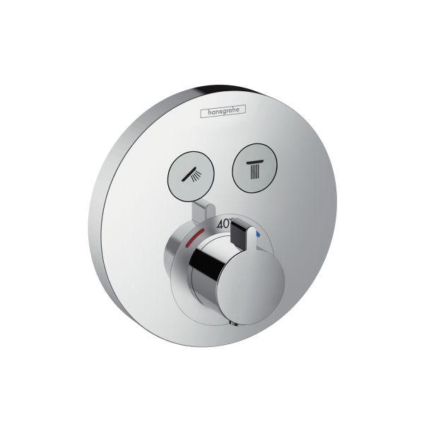 hansgrohe Thermostat Unterputz ShowerSel Fertigset 2 Verbraucher chrom