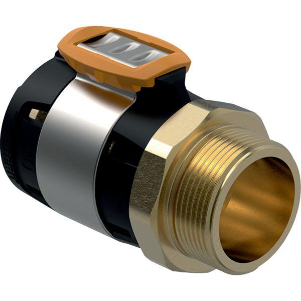 Geberit FlowFit Übergang mit Aussengewinde bleifreie Siliziumbronze 63mm-2 1/2"