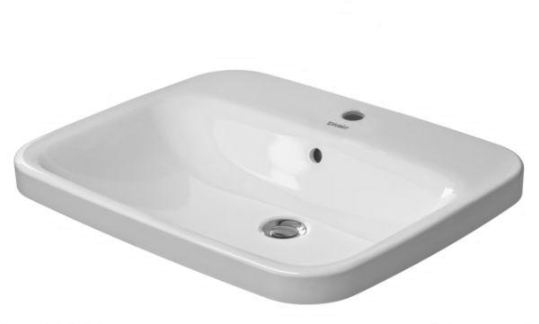 Duravit Einbauwaschtisch DuraStyle 615 mm EB v oben m ÜL m HLB 1 HL weiß