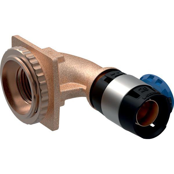 Geberit FlowFit Anschlusswinkel 90 Grad für UP-SPK bleifreier Rotguss 16mm-1/2"