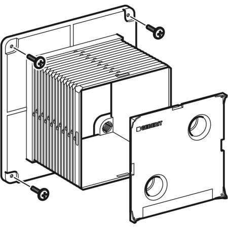 Geberit Bauschutz für Serviceöffnung mit Deckel