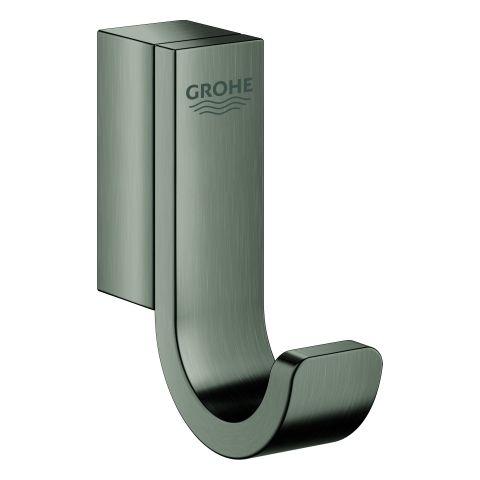 GROHE Bademantelhaken Selection 41039 einfach hard graphite gebürstet