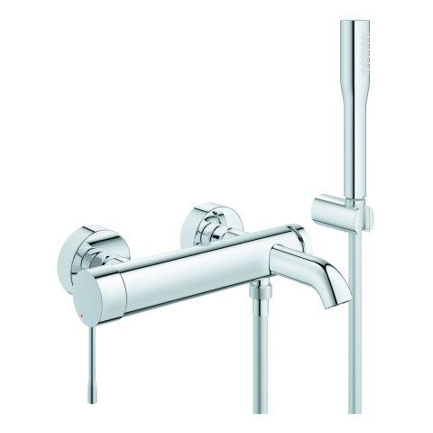 GROHE Einhand-Wannenbatterie Essence 252 mit Brausegarnitur chrom