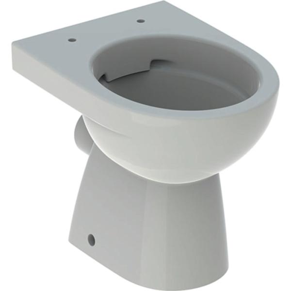 Geberit Renova Stand-WC Tiefspüler, Abg. teilgeschl. Form, Rimfree, pergamon