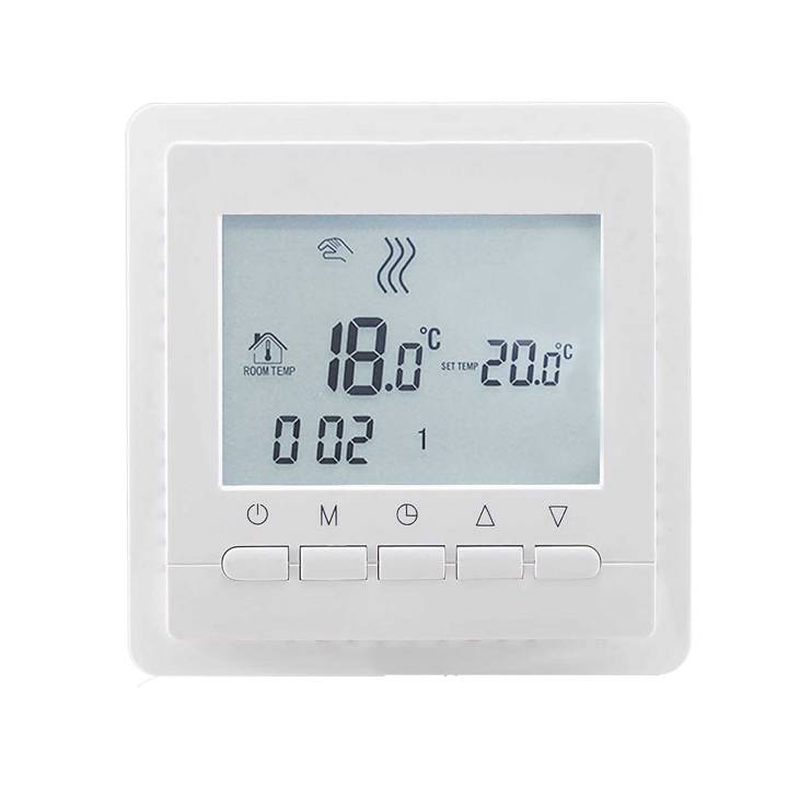 LCD Digital Thermostat Raumthermostat Fußbodenheizung Programmierbar Bodenfühler 