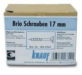 Knauf Brio Schrauben 17 mm für Trockenestrich 18 mm, 500 Stück