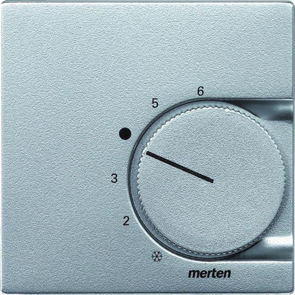 Merten Zentralplatte Raumtemp alu mit System M 536260 div.Symbole