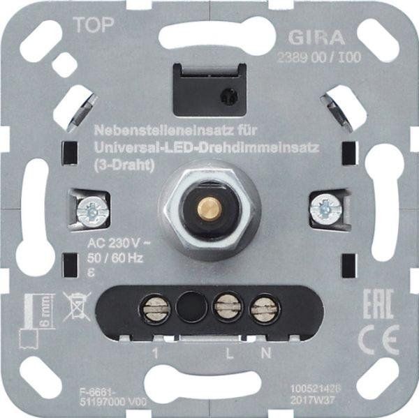 Gira LED-Dimmer Drehkn UP System 3000 238900 Lichtwertspeicher