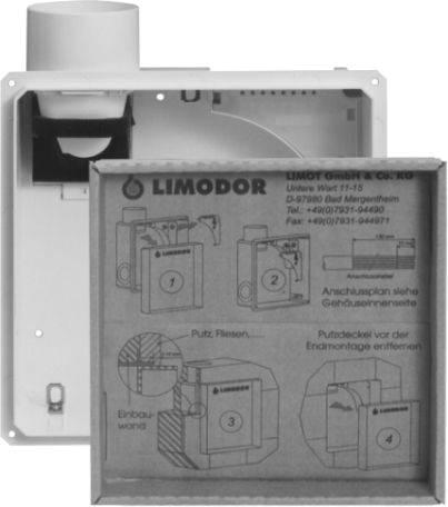 Limodor Einbaukasten compact II-AS mit Nebenraumanschluss