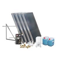 Solar-Paket Brauchwasser 4x AMP 2.0 Flachkollektor 8,04 qm Flachdachmontage