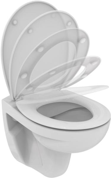 Wand-T-WC-Kombipaket Eurovit, randlos,m.Softclosing,355x520x350mm,Weiß