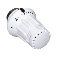 Meibes Thermostatkopf StarTecII Gewindeanschluss M30 x 1,5 mit Flüssigfühler und Nullstellung, Ansicht Vorderseite - Selfio