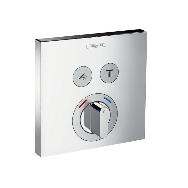 hansgrohe Mischer Unterputz ShowerSelect Fertigset 2 Verbraucher chrom