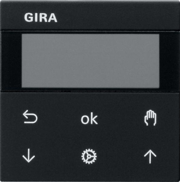 Gira Jalousie-Schaltuhr UP schwarz mit NSTeing System 3000 5366005 int.Zeitschaltuhr W