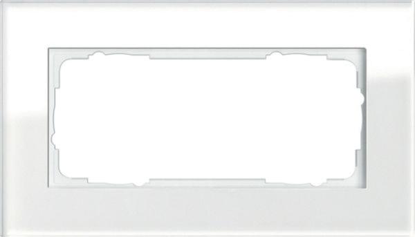 Gira Rahmen 2-fach weiß glas Esprit 100212