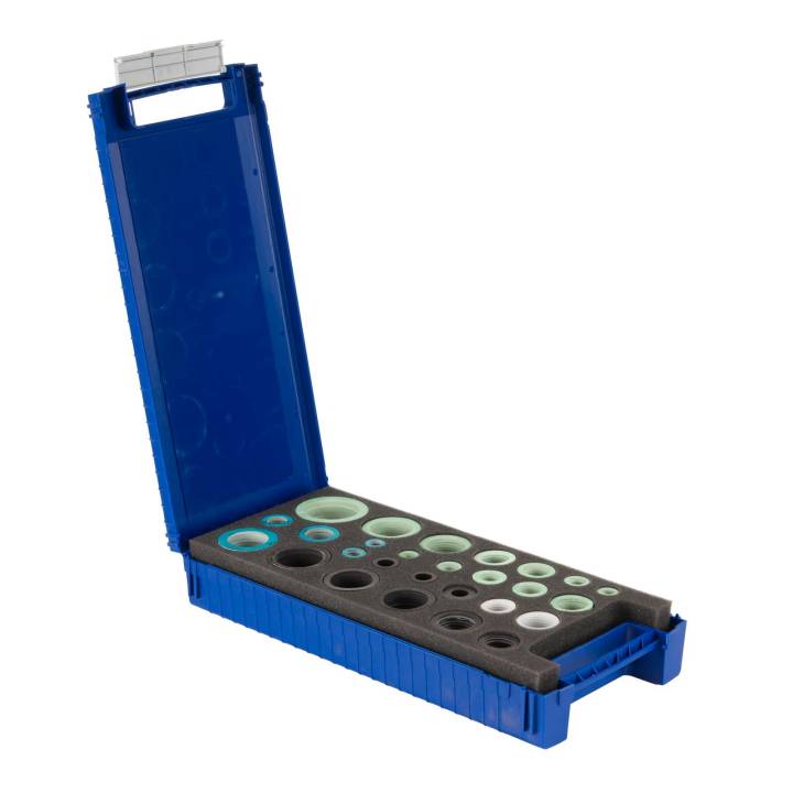 Dichtungskoffer Sanitär Nr. 7600 komplett Sani-Box Inhalt 1016 Stück  Fiberringe Gummi Dichtung