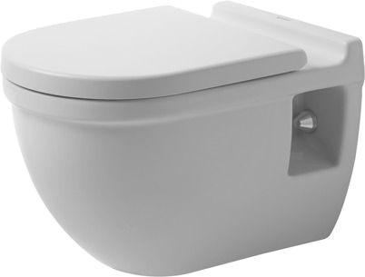 Wand-WC Starck 3 Comfort 545 mm Tiefspüler, Sitzhöhe +50 mm, weiß