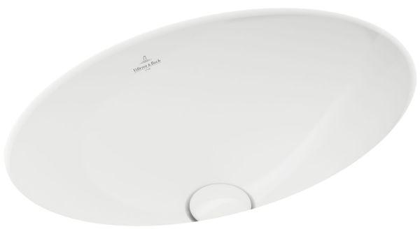 Villeroy & Boch Unterbauwaschbecken Loop&Friend 4A5301 505x360 mm Oval o ÜL weiß Alpin