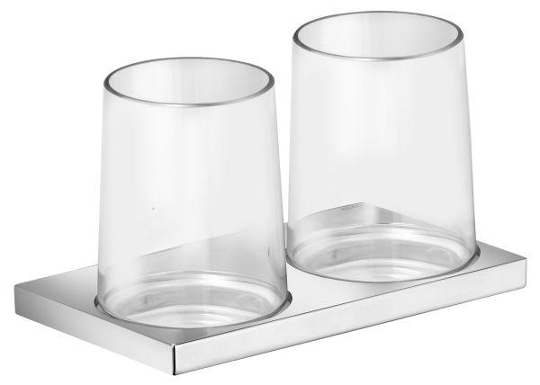 Keuco Doppelglash Edition 11 11151 kpl Echtkristall-Glas verchromt