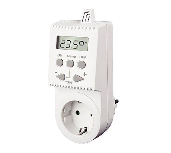 Knebel Thermostat TS05 für Steckdose einfach/digital, 230 V 16 A - 80-TS05 Selfio